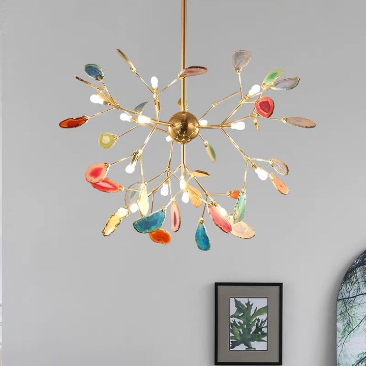 Aria Agate Creative Colorful Chandelier Bedroom/Living Room