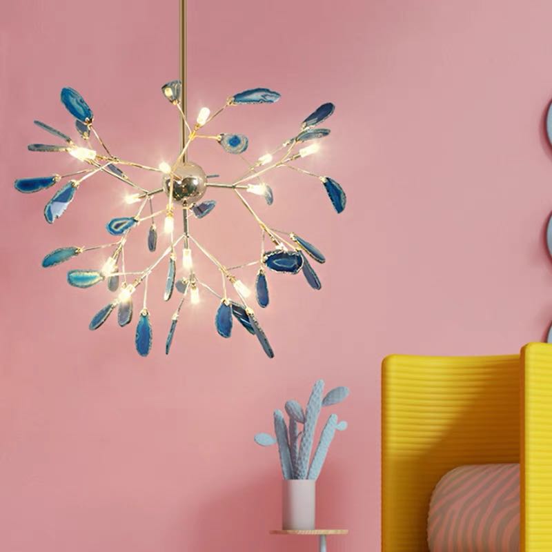 Aria Agate Creative Colorful Chandelier Bedroom/Living Room