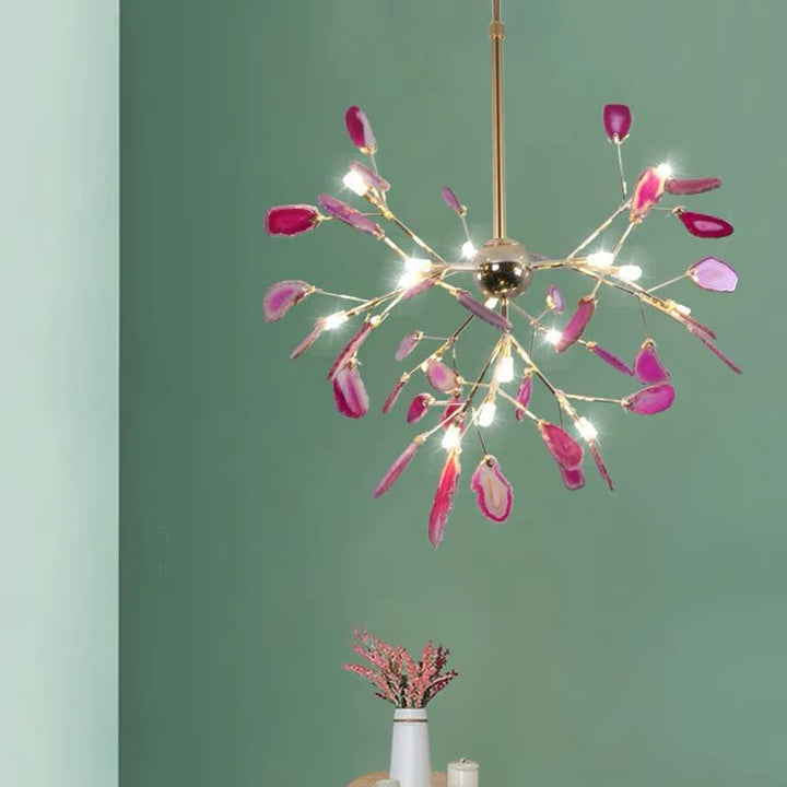 Aria Agate Creative Colorful Chandelier Bedroom/Living Room