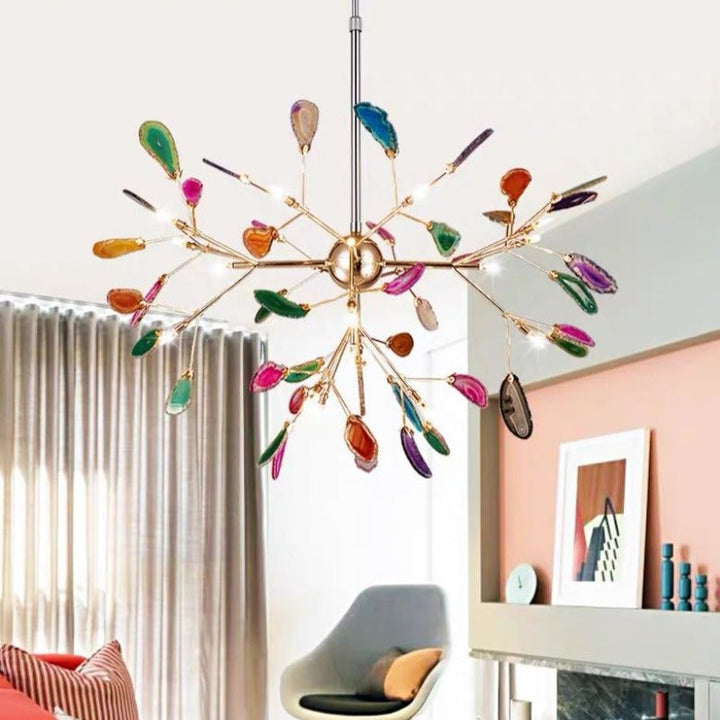 Aria Agate Creative Colorful Chandelier Bedroom/Living Room