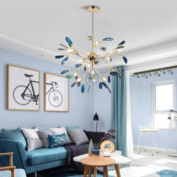 Aria Agate Creative Colorful Chandelier Bedroom/Living Room