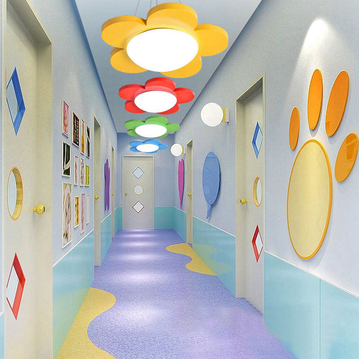 Flower Petal Kids LED Ceiling Light - 15" or 23" Diameter in Multiple Colors