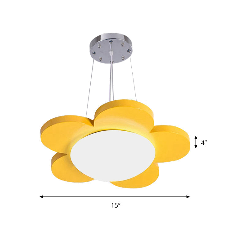 Flower Petal Kids LED Ceiling Light - 15" or 23" Diameter in Multiple Colors