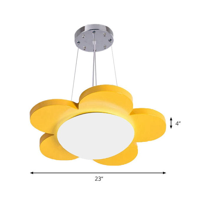 Flower Petal Kids LED Ceiling Light - 15" or 23" Diameter in Multiple Colors