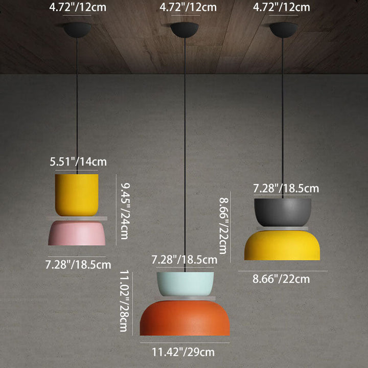Nordmere Dome Pendant Light | Dual-Tone Nordic Ceiling Lamp