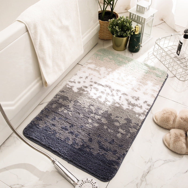 Gradient Plush Bathroom Floor Mat – Ultra-Soft & Non-Slip