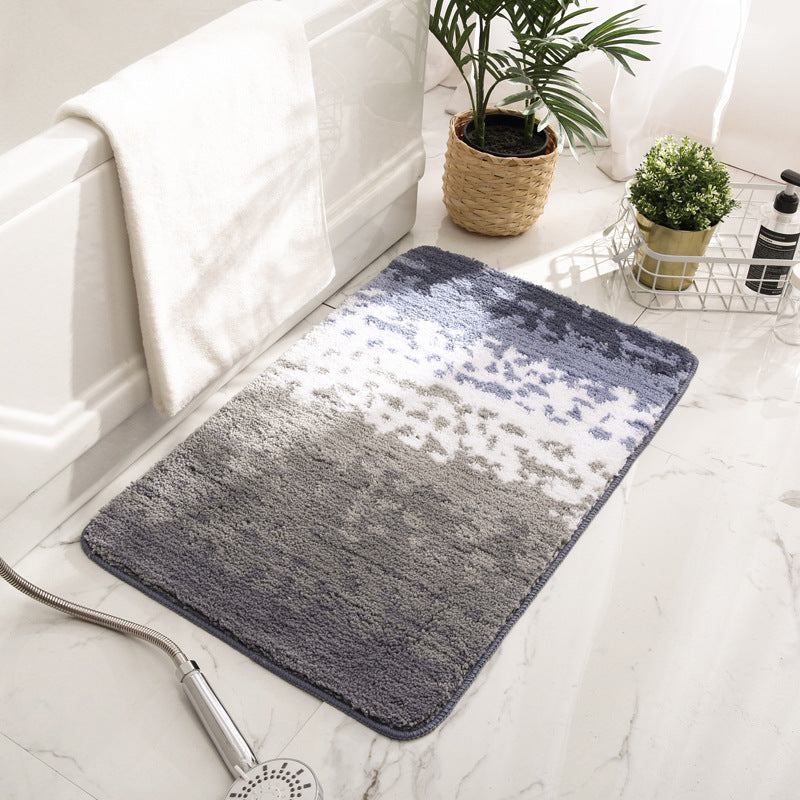 Gradient Plush Bathroom Floor Mat – Ultra-Soft & Non-Slip