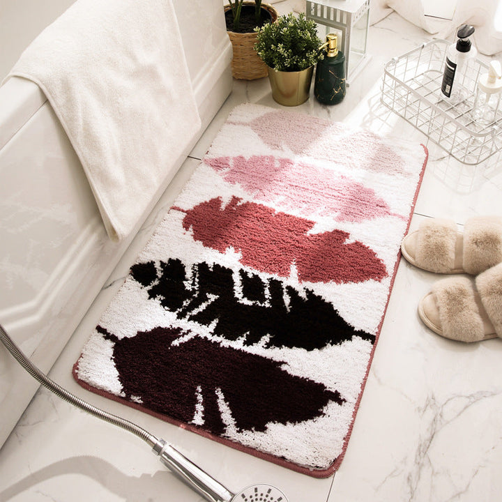 Gradient Plush Bathroom Floor Mat – Ultra-Soft & Non-Slip