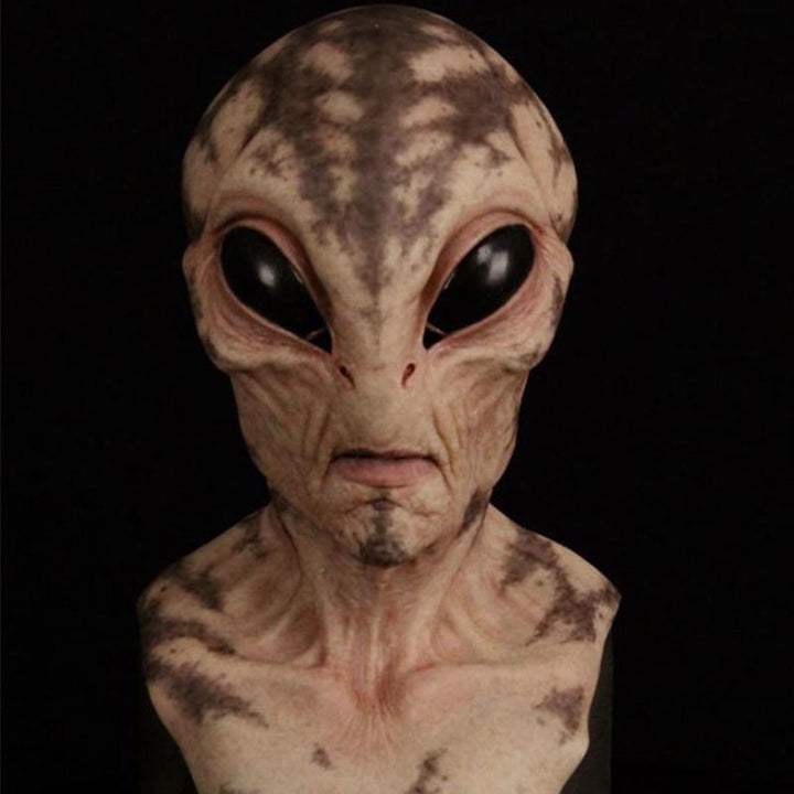 Realistic Latex Transformation Mask with Detailed Beard – Premium Costume Disguise