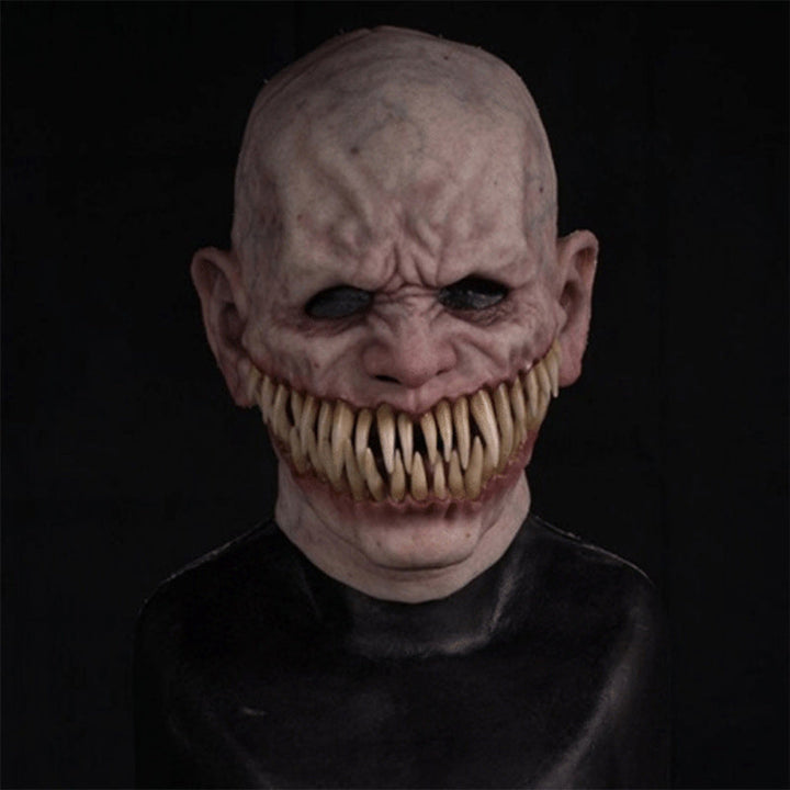 Realistic Latex Transformation Mask with Detailed Beard – Premium Costume Disguise