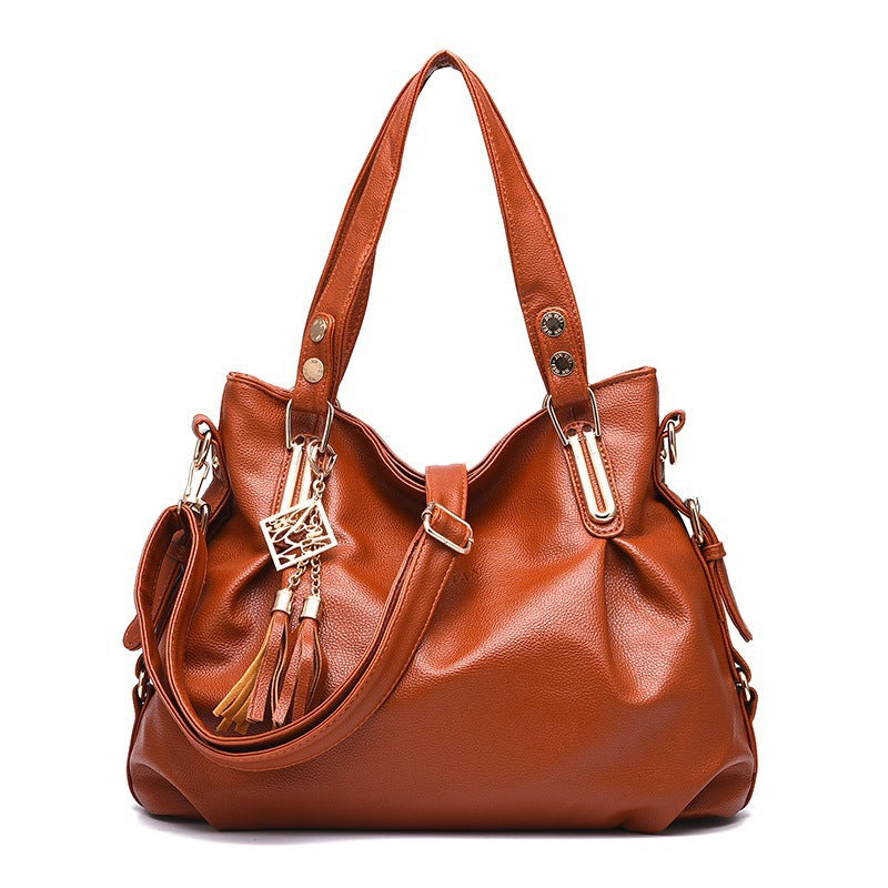 Reva – Tassel Hobo Bag, Vegan Leather Shoulder Bag