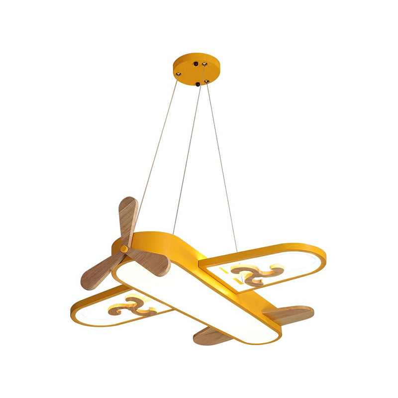 Airplane Shaped LED Ceiling Light for Kids Bedroom - Dimmable Pendant Fixture