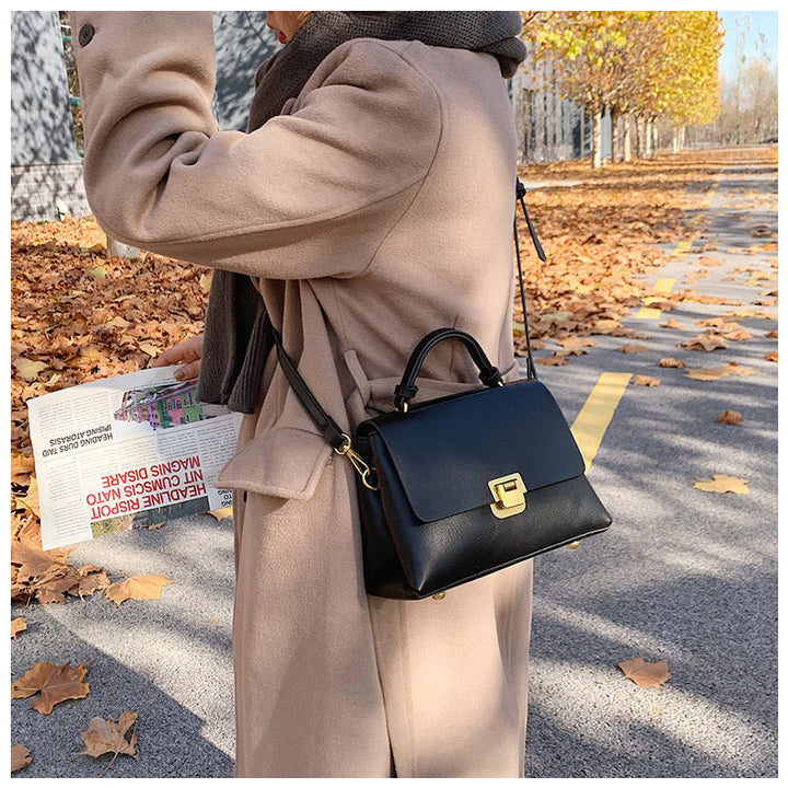 Reeve – Structured Vegan Leather Top Handle Satchel Bag