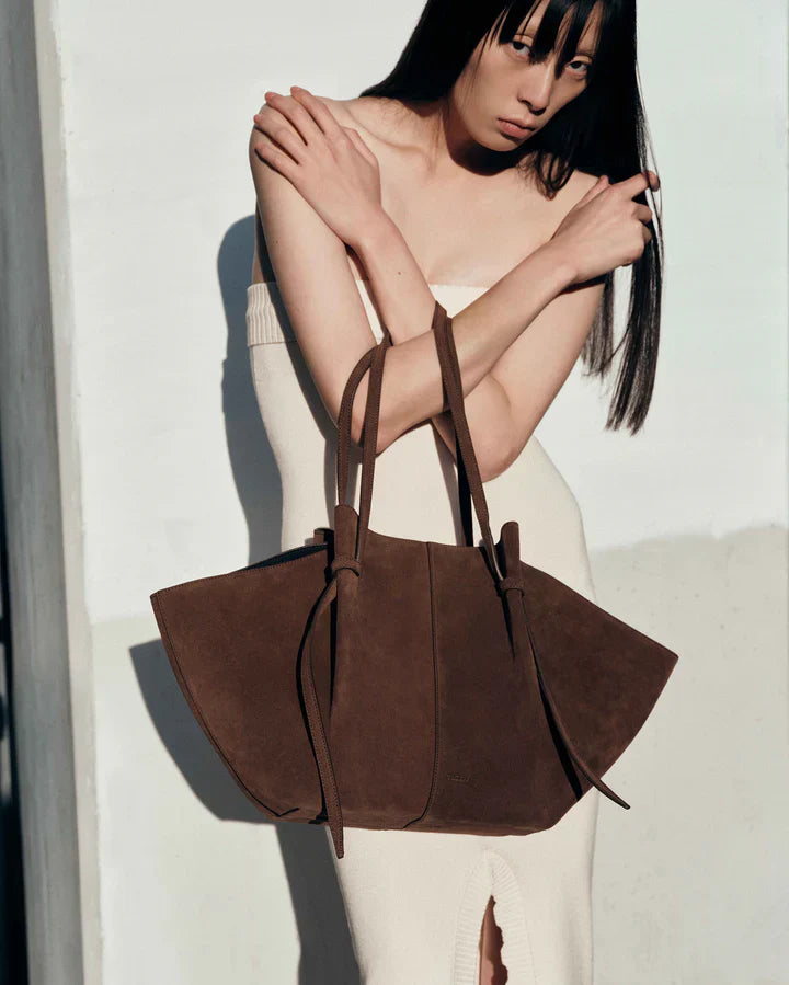 Calla – Large Suede Tote Bag, Oversized Shoulder Purse for Women