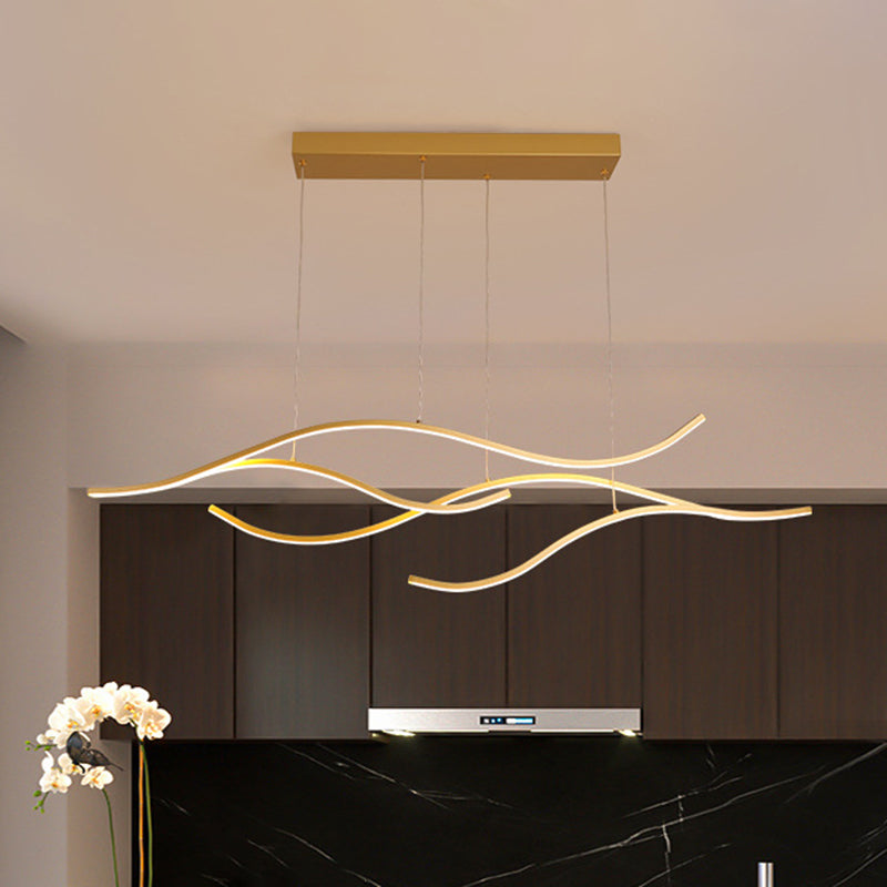 Modern Minimalist LED Island Pendant Light with Dimmable Control