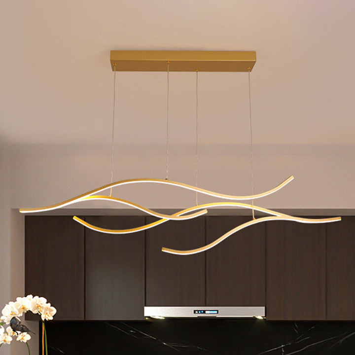 Modern Minimalist LED Island Pendant Light with Dimmable Control