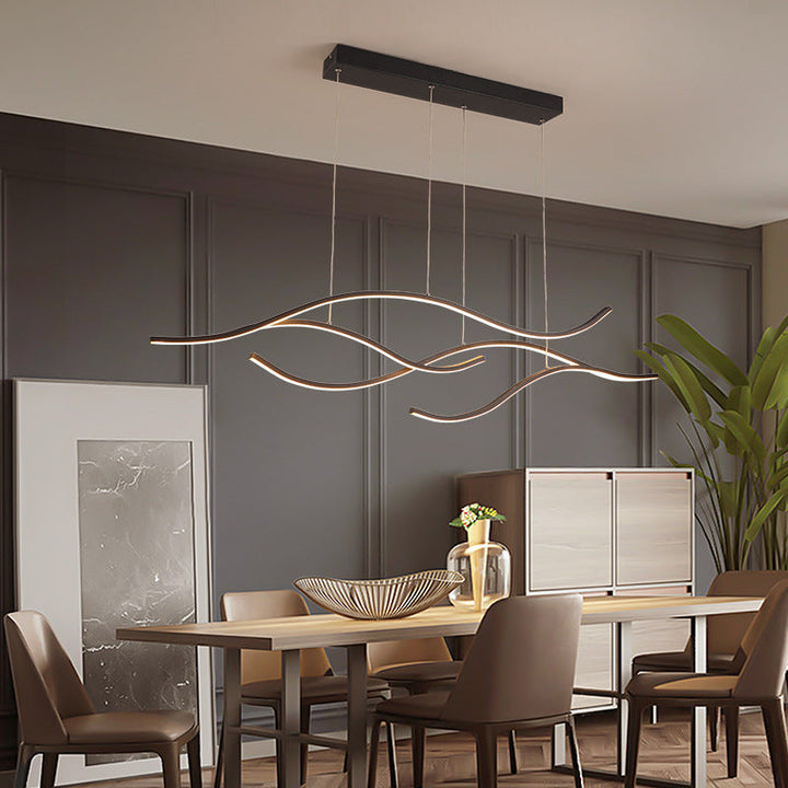Modern Minimalist LED Island Pendant Light with Dimmable Control
