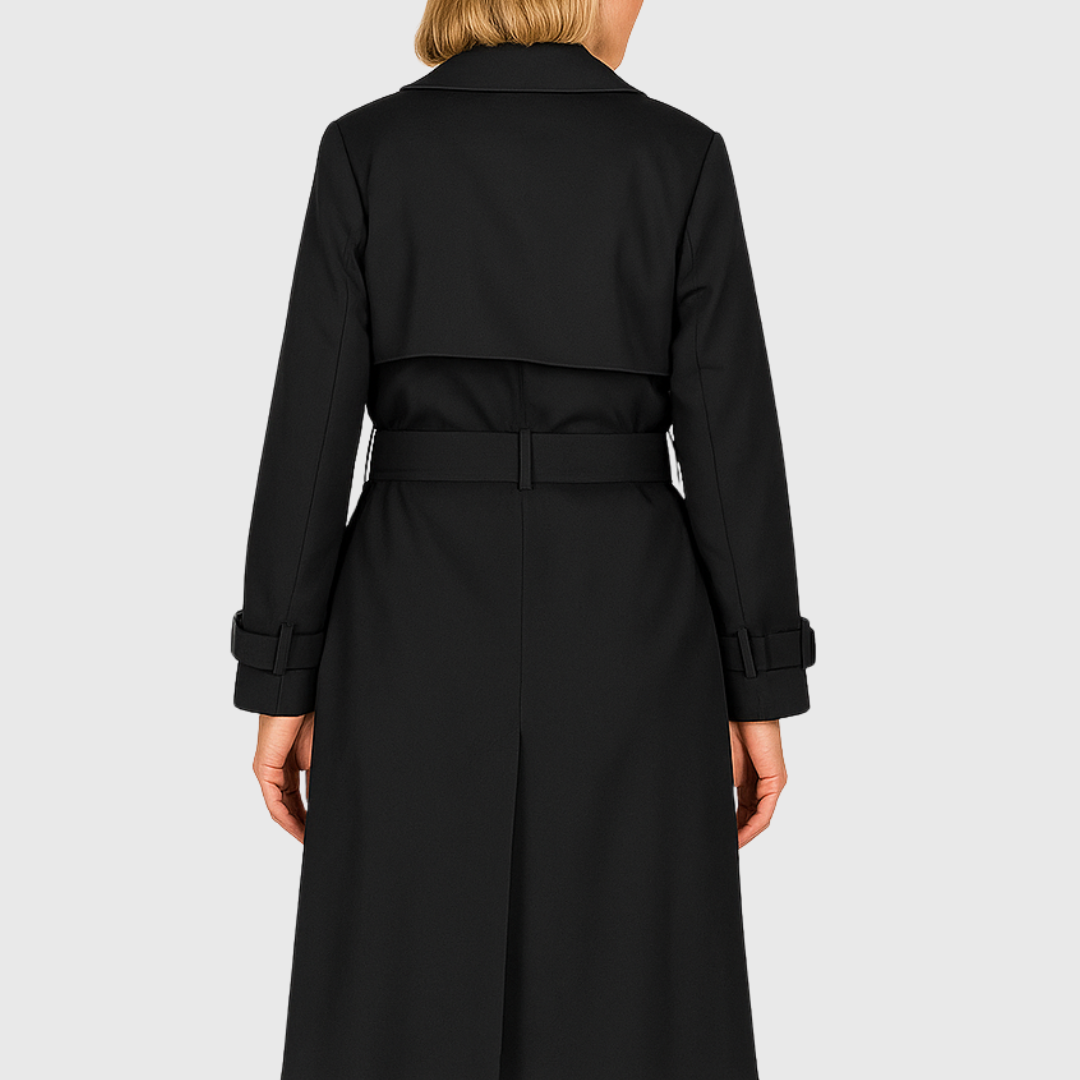Women's Classic Belted Water-Resistant Trench Coat