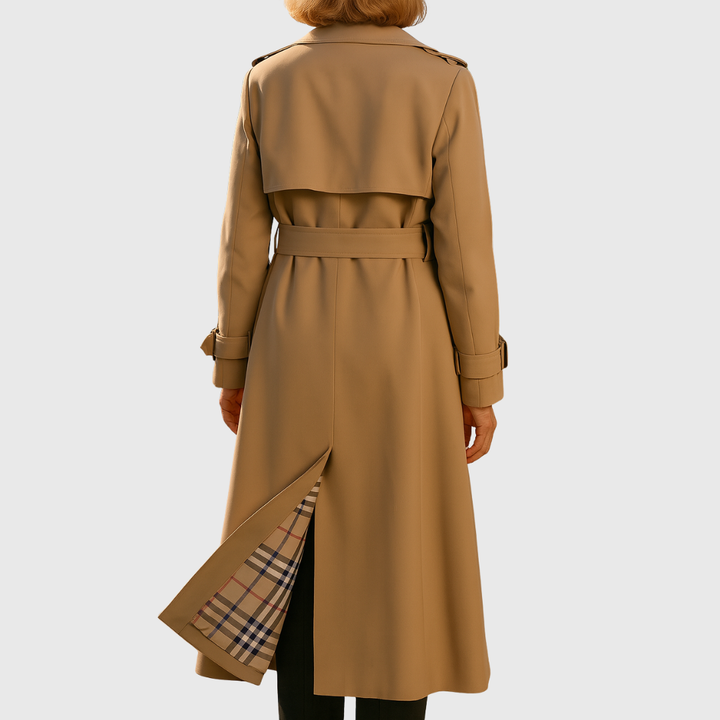 Women's Classic Belted Water-Resistant Trench Coat
