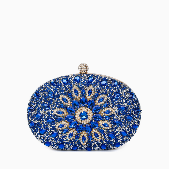 Celeste – Crystal Evening Clutch Bag with Chain Strap