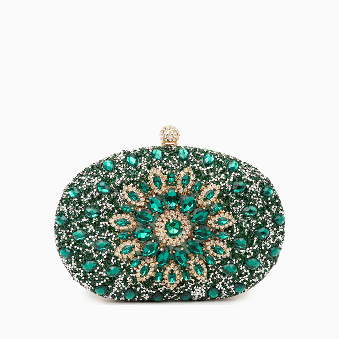 Celeste – Crystal Evening Clutch Bag with Chain Strap