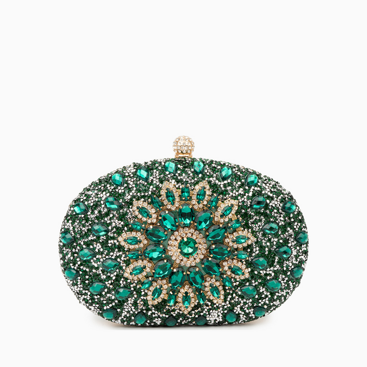Celeste – Crystal Evening Clutch Bag with Chain Strap