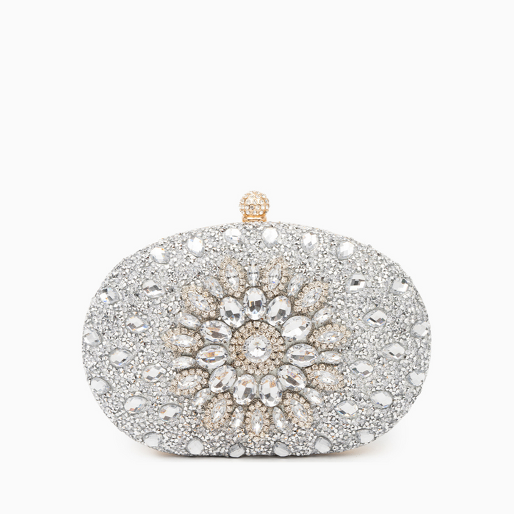 Celeste – Crystal Evening Clutch Bag with Chain Strap