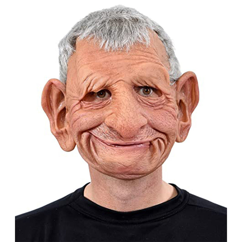 Realistic Latex Transformation Mask with Detailed Beard – Premium Costume Disguise