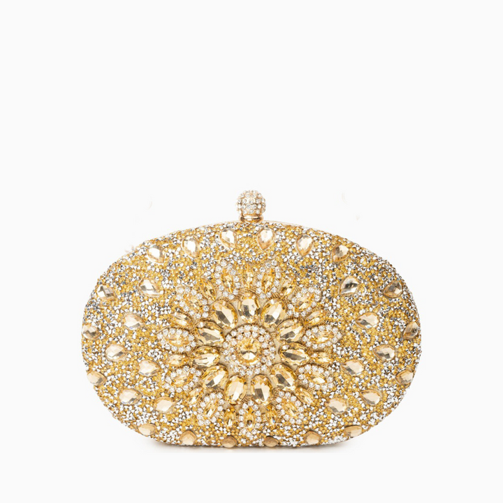 Celeste – Crystal Evening Clutch Bag with Chain Strap