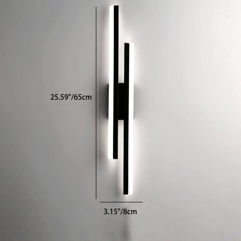 Modern Minimalist Lines Iron Acrylic LED Wall Lamp