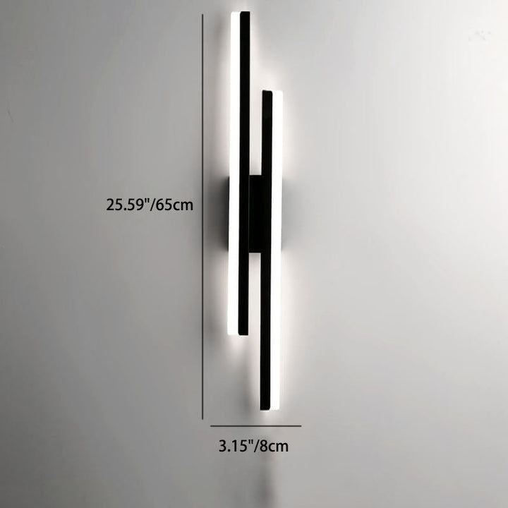 Modern Minimalist Lines Iron Acrylic LED Wall Lamp