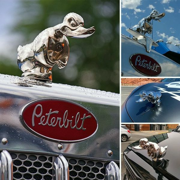 Classic Angry Duck Chrome Radiator Emblem – Universal Fit Hood Ornament