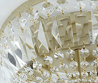 Vintage Round Crystal 4/6 Light Ceiling Lamp