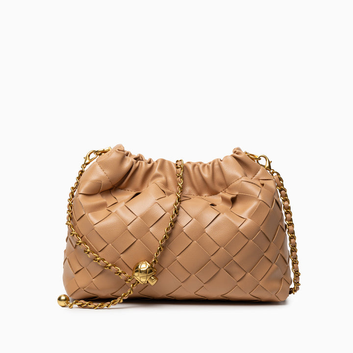 Tessa – Woven Shoulder Bag with Adjustable Crossbody Strap