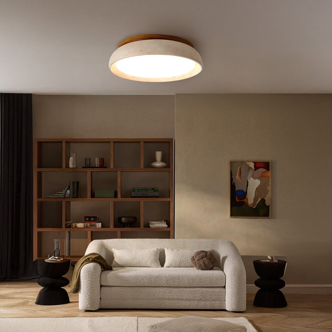 Modern Scandinavian Travertine Ceiling Lamp