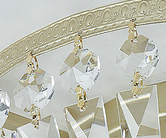 Vintage Round Crystal 4/6 Light Ceiling Lamp