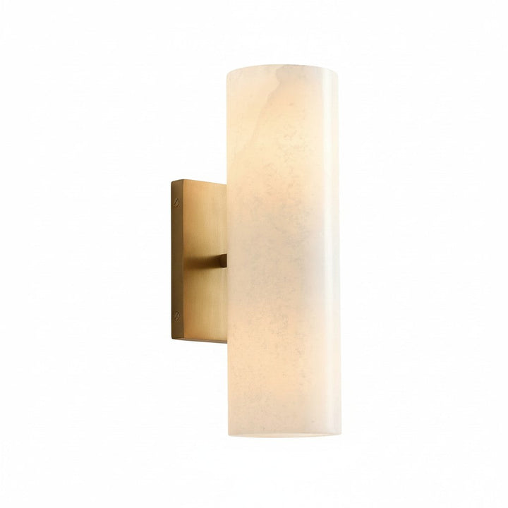 Doran Modern Elegant Alabaster Tube Sconce