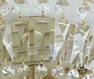 Vintage Round Crystal 4/6 Light Ceiling Lamp