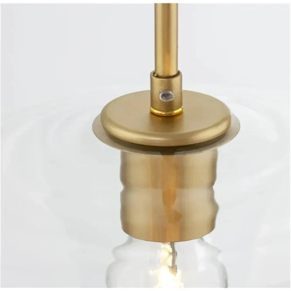 June Pendant Lamp Glass, Clear/Amber Diamond Shape