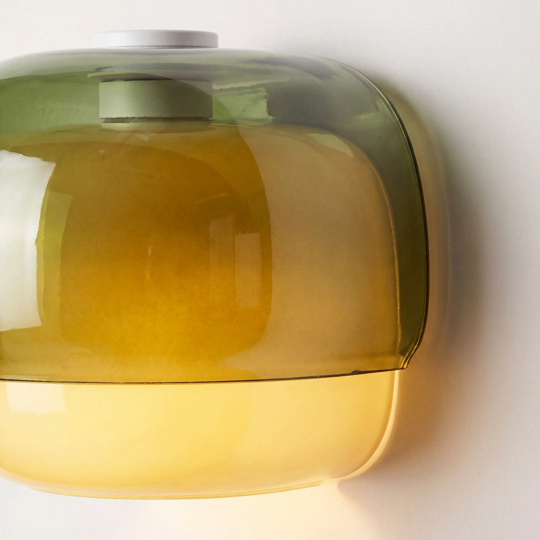 Sanae Modern Colorful Glass Shade Wall Sconce