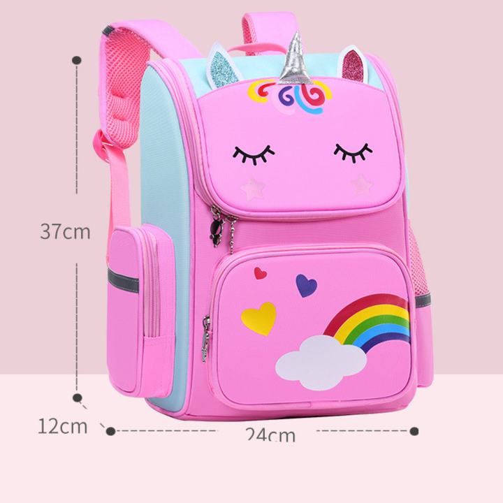 Colorful Printed Elementary School Backpack for Grades 1-6