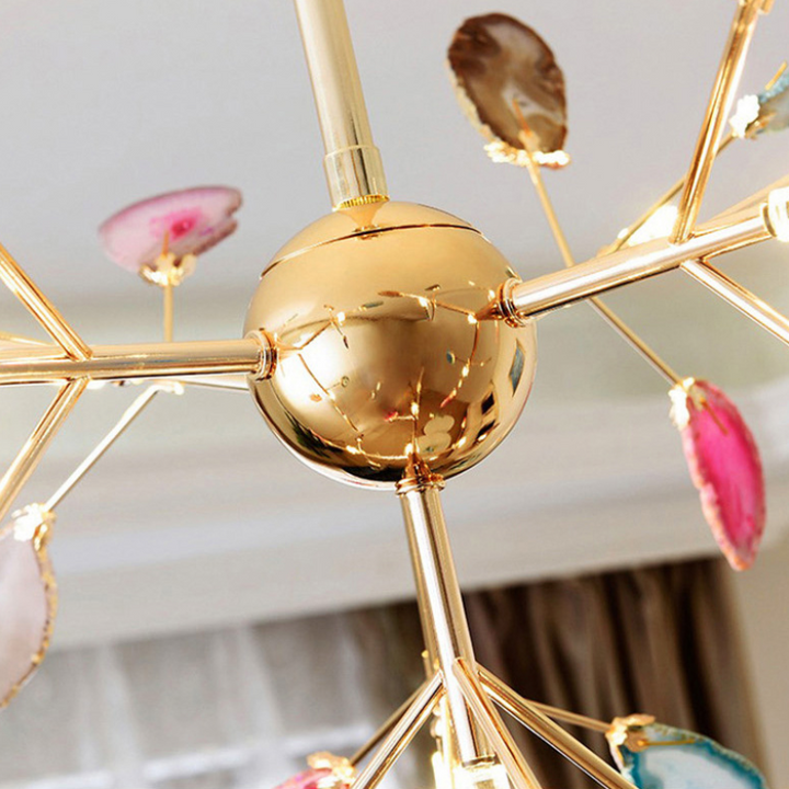 Aria Agate Creative Colorful Chandelier Bedroom/Living Room