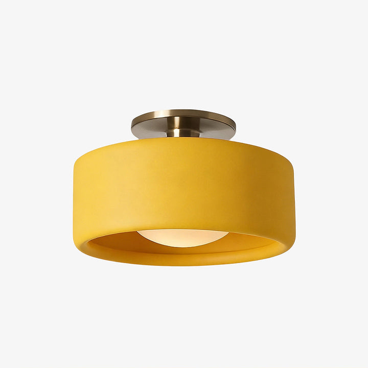 Modern Porcelain Semi Flush Mount Ceiling Light