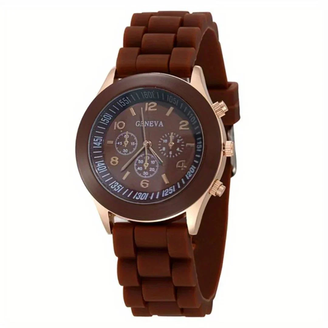 Everyday Silicone Quartz Watch - Lightweight Casual Timepiece