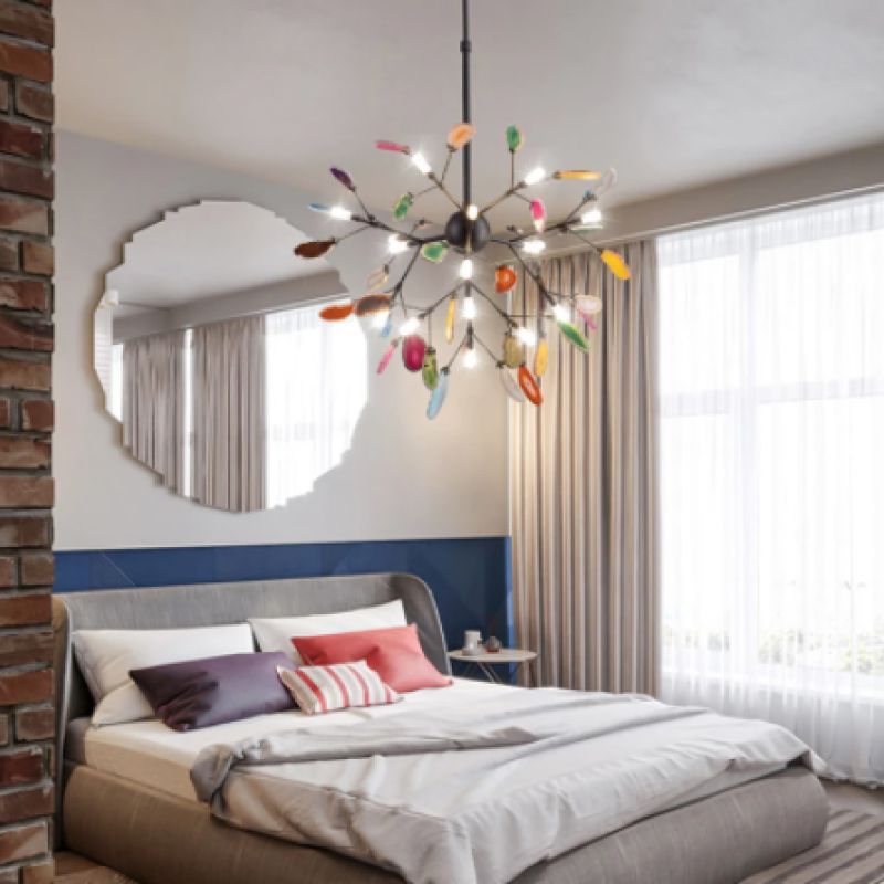 Aria Agate Creative Colorful Chandelier Bedroom/Living Room
