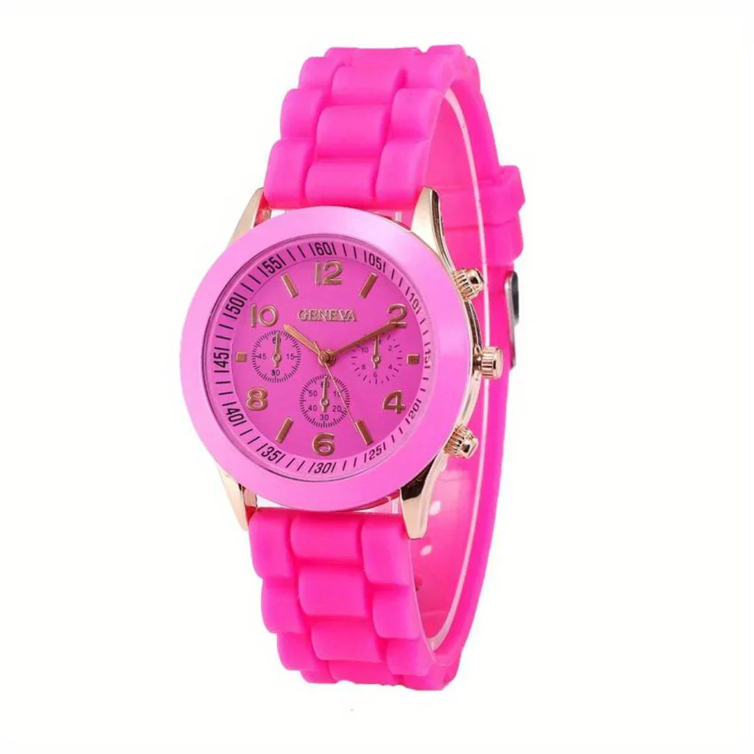 Everyday Silicone Quartz Watch - Lightweight Casual Timepiece