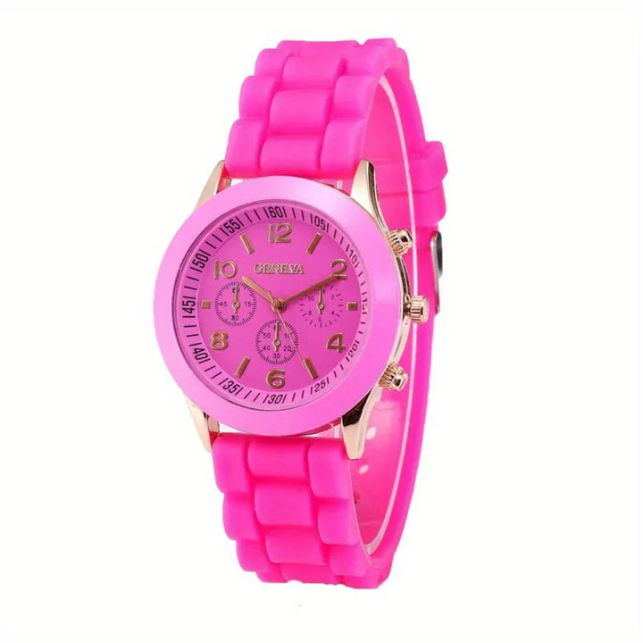 Everyday Silicone Quartz Watch - Lightweight Casual Timepiece