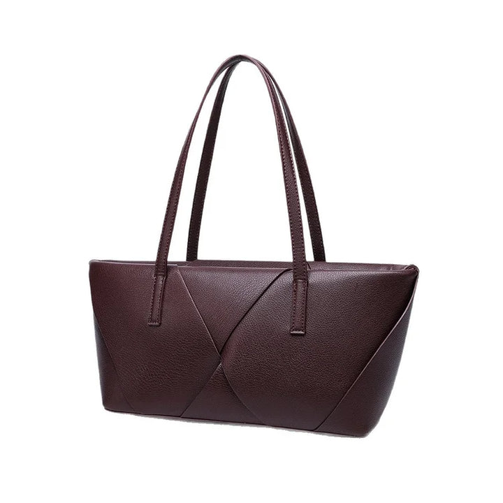 Riva – Structured Vegan Leather Shoulder Bag, Work Bag