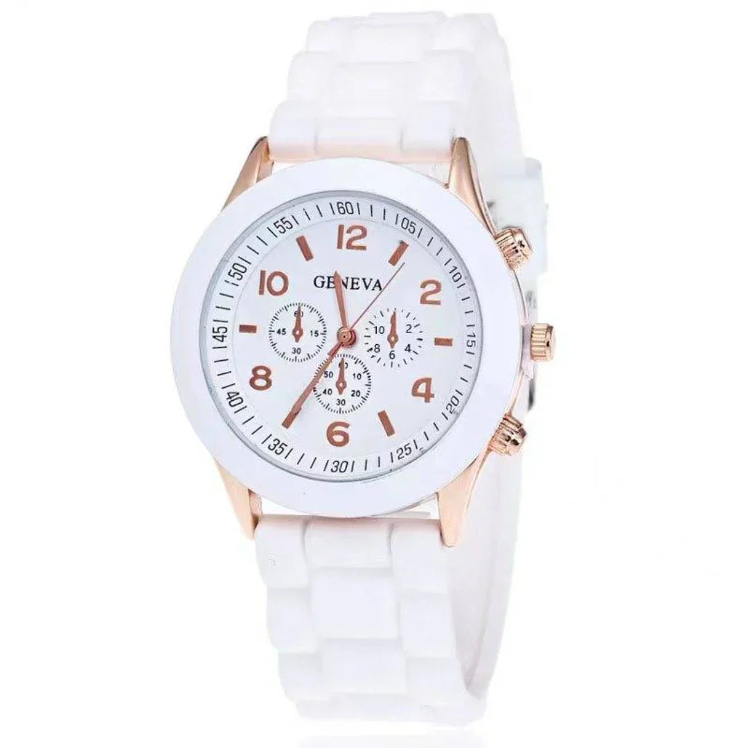 Everyday Silicone Quartz Watch - Lightweight Casual Timepiece