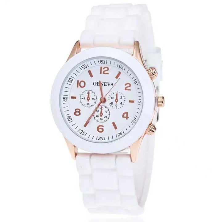 Everyday Silicone Quartz Watch - Lightweight Casual Timepiece